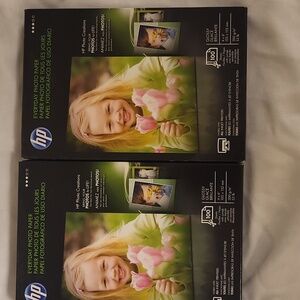 Lot Of 2 New Hp everday glossy photo paper new 100 sheets 4 x 6 sealed